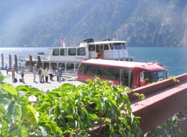 Boarding begins for the trip back to Chelan on Lady of the Lake II